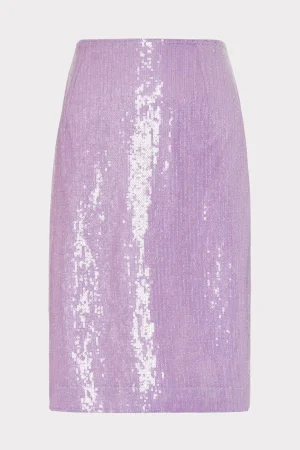 MILLY Skirts-Adley Sequin Skirt