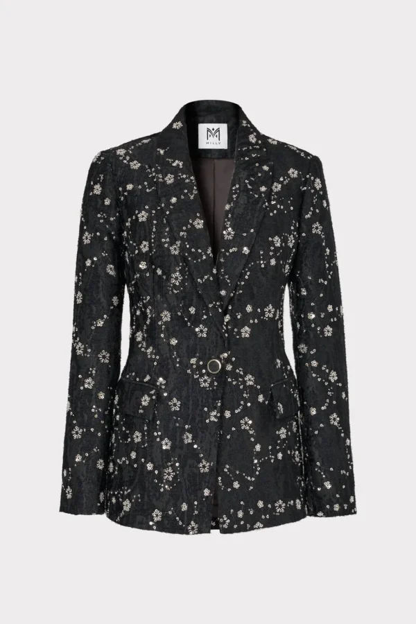 MILLY Blazers-Alexa Beaded Blazer