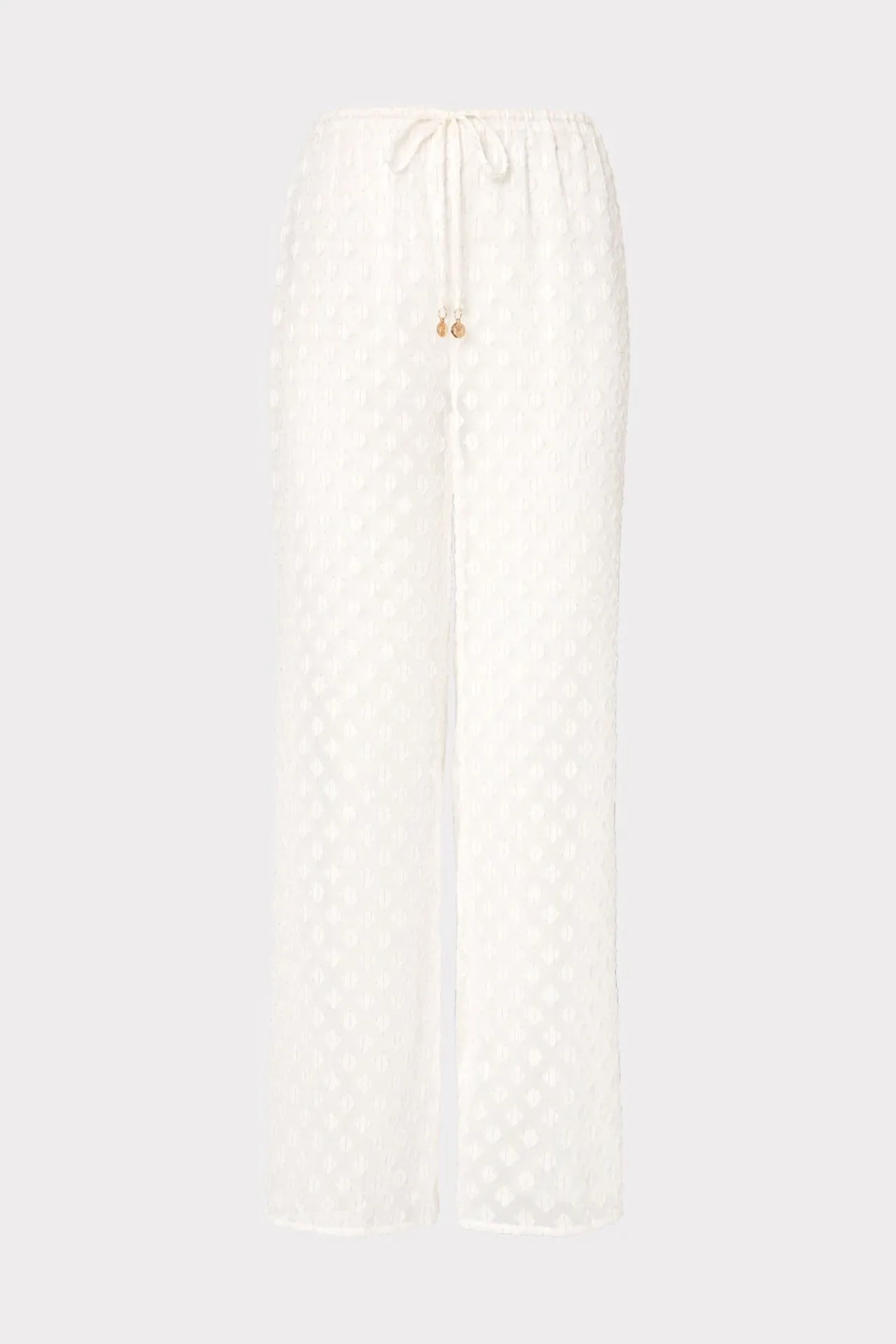 MILLY Cover-Ups-Diamond Jacquard Coverup Pants