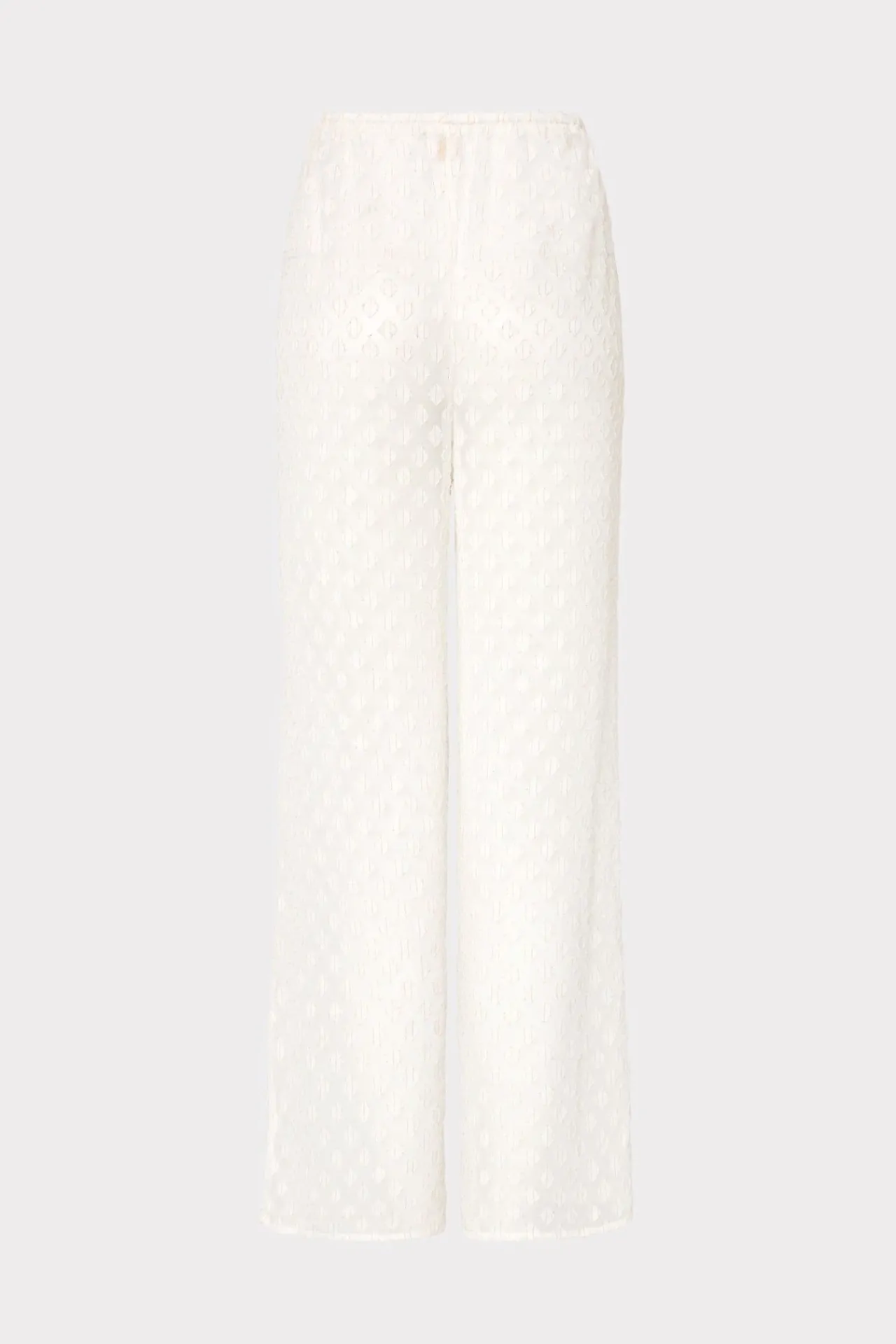 MILLY Cover-Ups-Diamond Jacquard Coverup Pants