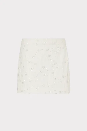 MILLY Skirts-Modern Mini Beaded Skirt