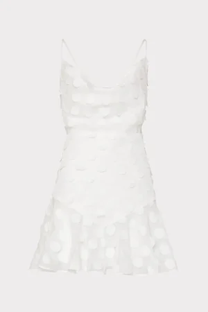 MILLY White Dresses-Osian 3D Circle Dress